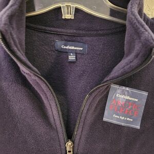 Croft & Barrow Men's Arctic Fleece 1/4 Zippered Pullover In Navy Blue